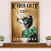 Cute Border Collie Dog Canvas Wall Art Prints | Collie Café Edinburgh |  Gift for Merle Collie Lover