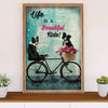 Cute Border Collie Dog Canvas Wall Art Prints | Beautiful Ride |  Gift for Merle Collie Lover