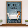 Funny Cute Boxer Poster | Bath Soap | Wall Art Gift for Brindle Boxador Puppies Lover