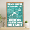 Funny Cute Boxer Canvas Wall Art Prints | If You Don't Like My Boxers | Gift for Brindle Boxador Dog Lover