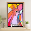Funny Cute Boxer Canvas Wall Art Prints | Dog Colorful Painting | Gift for Brindle Boxador Dog Lover