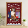 Funny Cute Boxer Canvas Wall Art Prints | Priceless Boxer | Gift for Brindle Boxador Dog Lover
