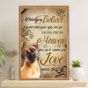 Funny Cute Boxer Poster | Signs From Heaven | Wall Art Gift for Brindle Boxador Puppies Lover