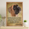 Funny Cute Boxer Canvas Wall Art Prints | From Boxer to Owner | Gift for Brindle Boxador Dog Lover
