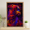 Funny Cute Boxer Canvas Wall Art Prints | Watercolor Dog Painting | Gift for Brindle Boxador Dog Lover