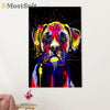Funny Cute Boxer Poster | Watercolor Dog | Wall Art Gift for Brindle Boxador Puppies Lover