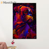 Funny Cute Boxer Poster | Watercolor Dog | Wall Art Gift for Brindle Boxador Puppies Lover
