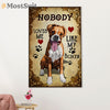Funny Cute Boxer Canvas Wall Art Prints | Love My Boxer | Gift for Brindle Boxador Dog Lover