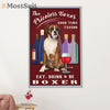 Funny Cute Boxer Canvas Wall Art Prints | Priceless Boxer | Gift for Brindle Boxador Dog Lover