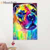 Funny Cute Boxer Canvas Wall Art Prints | Watercolor Dog Painting | Gift for Brindle Boxador Dog Lover