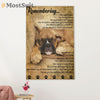 Funny Cute Boxer Canvas Wall Art Prints | Remembering | Gift for Brindle Boxador Dog Lover