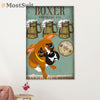 Funny Cute Boxer Canvas Wall Art Prints | Boxer Brewing | Gift for Brindle Boxador Dog Lover