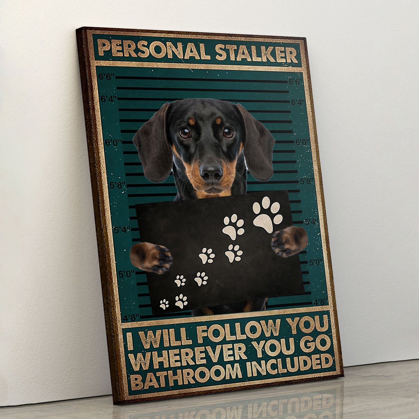 Dachshund Printed Canvas - Gifts for Dog Lover | Puppies Home Room Wall Art - MostSuit