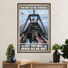 US Army Military Poster Wall Art | Never See Me Quit | American Independence Day Gift for Soldiers