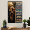 US Army Military Canvas Wall Art | Born To Fight | American Independence Day Gift for Soldiers