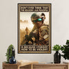 US Army Military Poster Wall Art | How To Be Violent | American Independence Day Gift for Soldiers