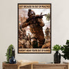 US Army Military Poster Wall Art | Out Of Practice | American Independence Day Gift for Soldiers