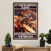 US Army Military Poster Wall Art | My Watch Never Ends | American Independence Day Gift for Soldiers