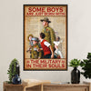 US Army Military Poster Wall Art | Boys Born With Military | American Independence Day Gift for Soldiers