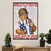 US Army Military Poster Wall Art | My US Patriotism Offends You | American Independence Day Gift for Soldiers