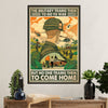 US Army Military Poster Wall Art | Come Home | American Independence Day Gift for Soldiers