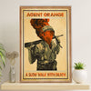 US Army Military Canvas Wall Art | Agent Orange | American Independence Day Gift for Soldiers