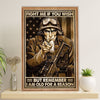 US Army Military Canvas Wall Art | Old For A Reason | American Independence Day Gift for Soldiers