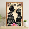 US Army Military Poster Wall Art | Couple Husband Wife | American Independence Day Gift for Soldiers