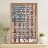 US Army Military Poster Wall Art | US Veteran | American Independence Day Gift for Soldiers