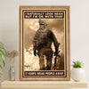 US Army Military Poster Wall Art | Keeps Weak People Away | American Independence Day Gift for Soldiers