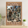 US Army Military Poster Wall Art | When You Insult Them | American Independence Day Gift for Soldiers