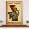 US Army Military Poster Wall Art | Agent Orange | American Independence Day Gift for Soldiers