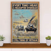 US Army Military Poster Wall Art | Vietnam War Veteran | American Independence Day Gift for Soldiers