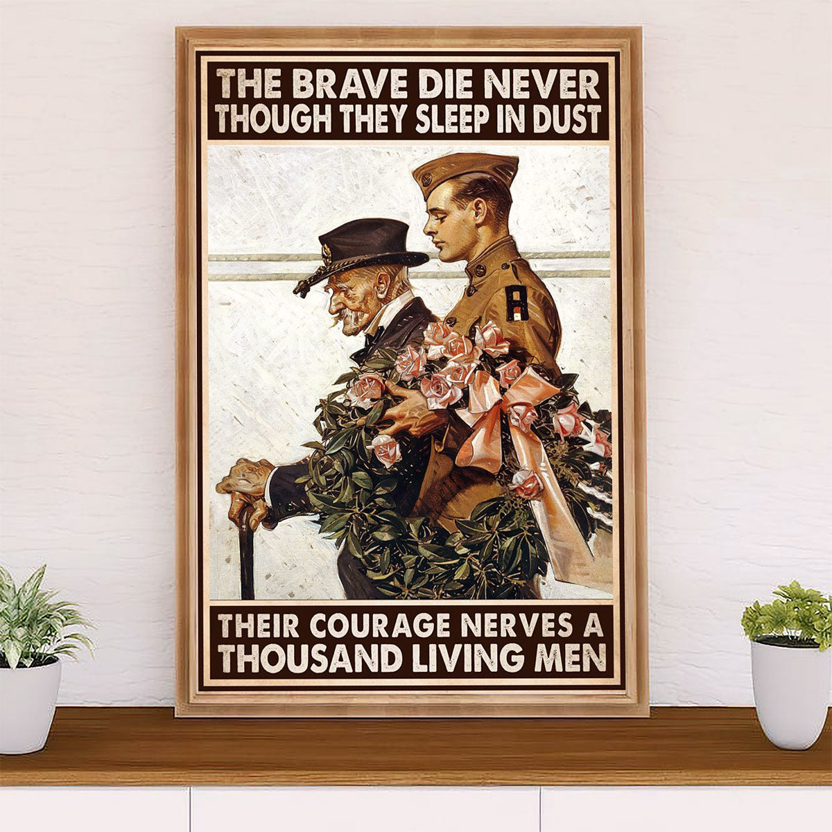 US Army Military Canvas Wall Art | US Veteran | American Independence Day Gift for Soldiers