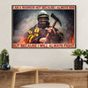 Firefighter Pride Canvas Wall Art | I Am A Warrior | American Independence Day Gift for Fireman