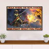 Firefighter Pride Canvas Wall Art | Fight What You Fear | American Independence Day Gift for Fireman