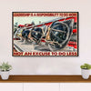 Firefighter Pride Canvas Wall Art | Leadership Is A Responsibility To Do More | American Independence Day Gift for Fireman