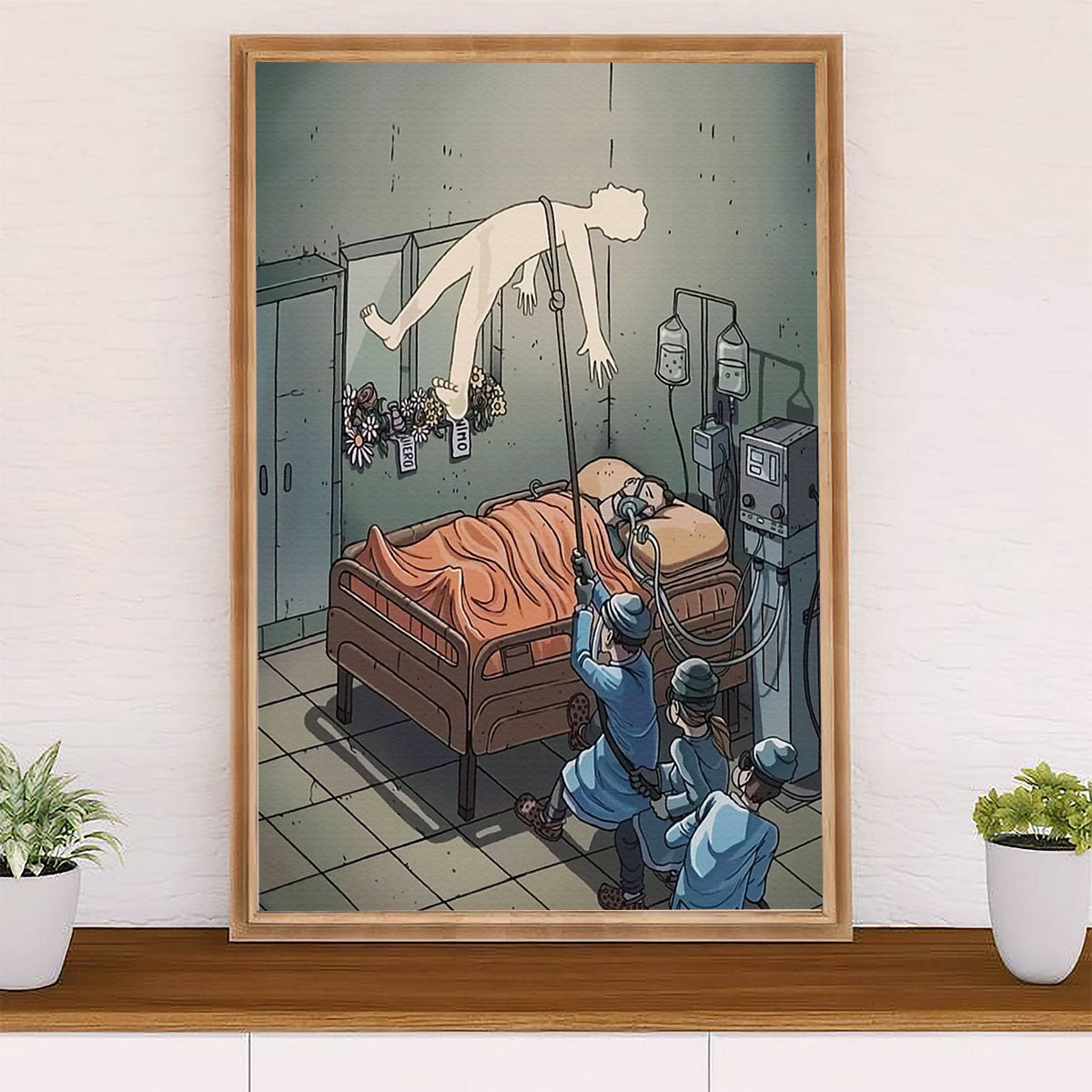 Nurse Poster | Life Savior | Wall Art Gift for Woman Nurse, Female Nursing