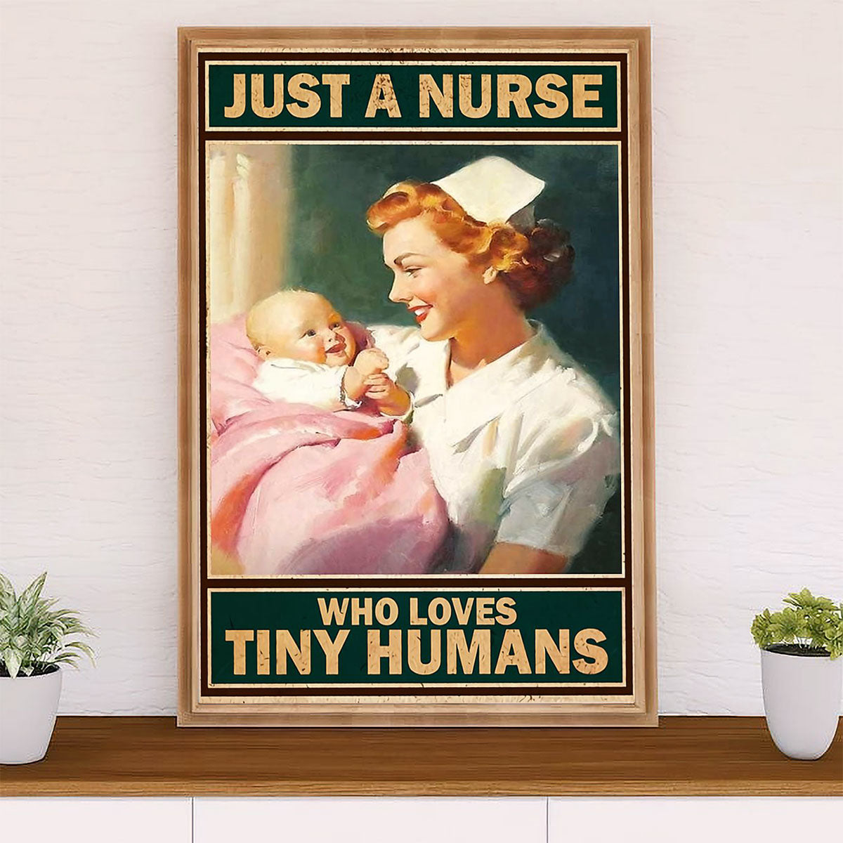 Nurse Poster | Pediatric Nurse | Wall Art Gift for Woman Nurse, Female Nursing