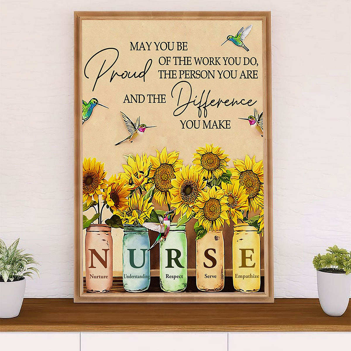 Nurse Canvas Wall Art Prints | Nurse Pride | Gift for Woman Nurse, Female Nursing