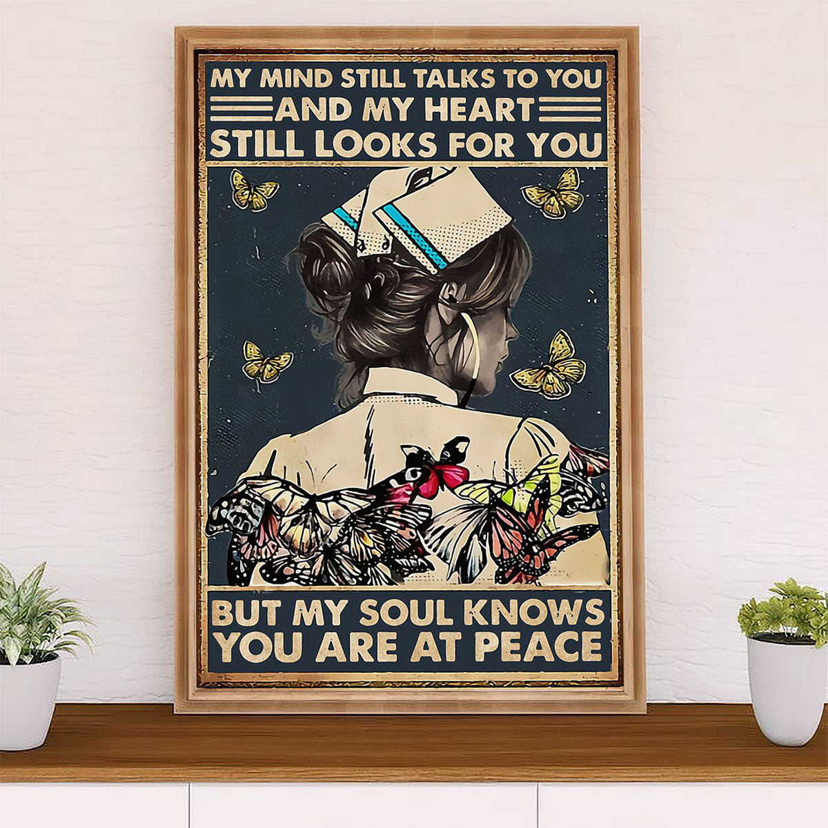 Nurse Canvas Wall Art Prints | You Are At Peace | Gift for Woman Nurse, Female Nursing