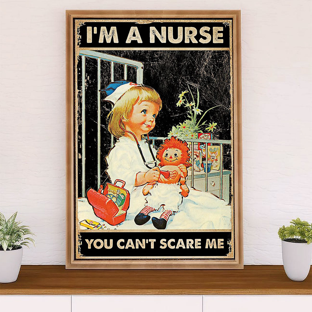 Nurse Canvas Wall Art Prints | I Am A Nurse | Gift for Woman Nurse, Female Nursing