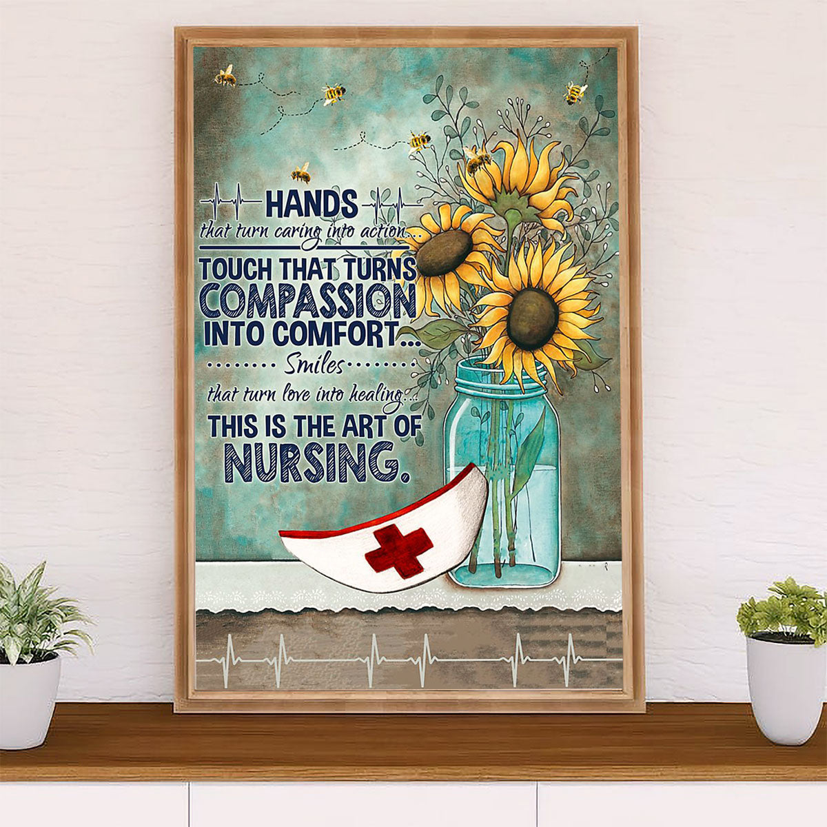 Nurse Canvas Wall Art Prints | Art Of Nursing | Gift for Woman Nurse, Female Nursing