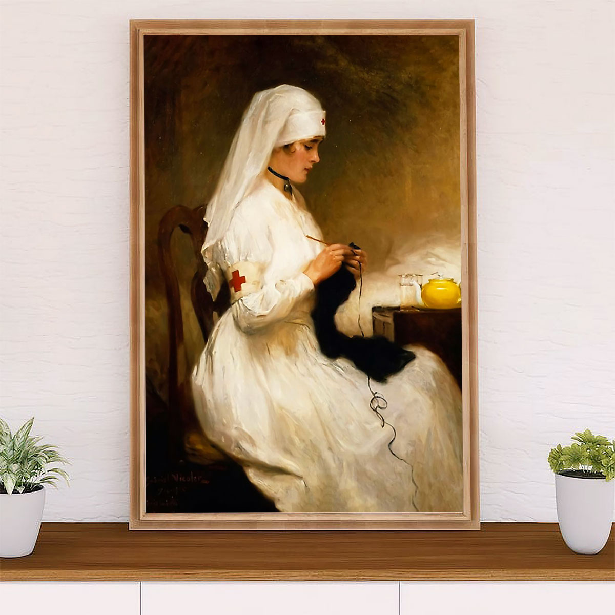 Nurse Canvas Wall Art Prints | Nurse Paintings | Gift for Woman Nurse, Female Nursing