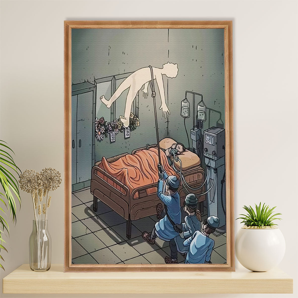 Nurse Canvas Wall Art Prints | Life Savior | Gift for Woman Nurse, Female Nursing