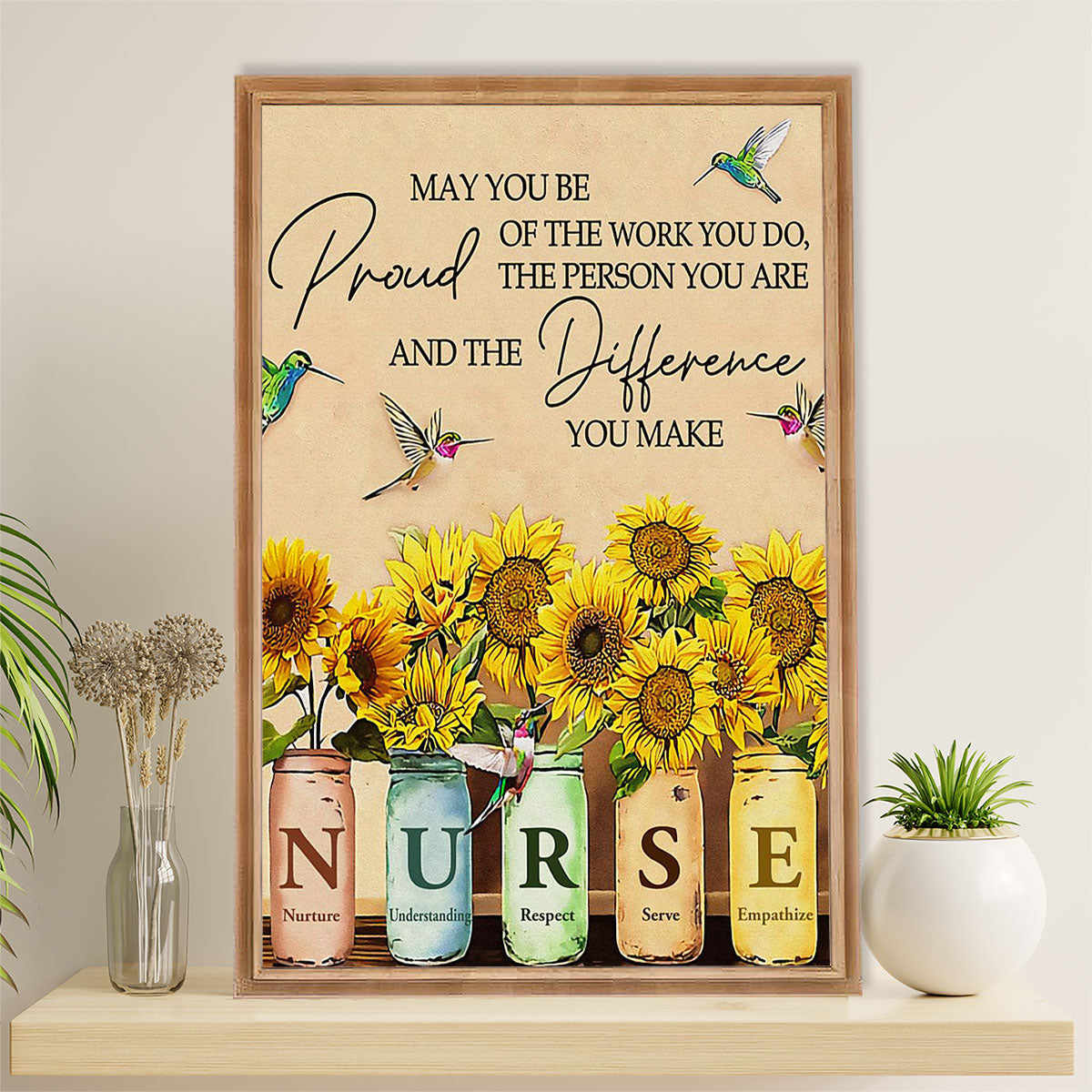 Nurse Canvas Wall Art Prints | Nurse Pride | Gift for Woman Nurse, Female Nursing