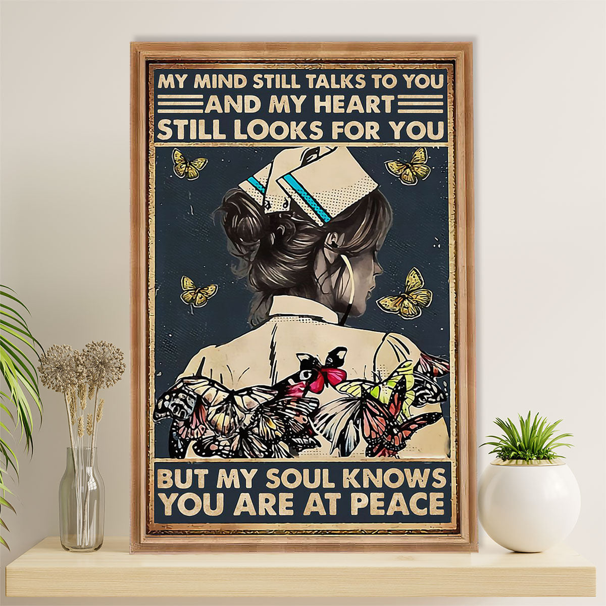 Nurse Poster | You Are At Peace | Wall Art Gift for Woman Nurse, Female Nursing