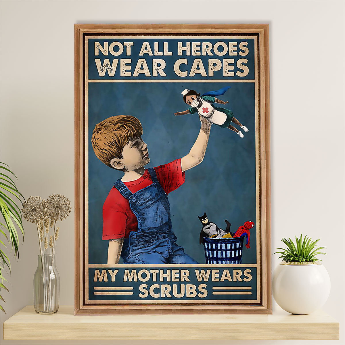 Nurse Poster | From Son To Mother | Wall Art Gift for Woman Nurse, Female Nursing
