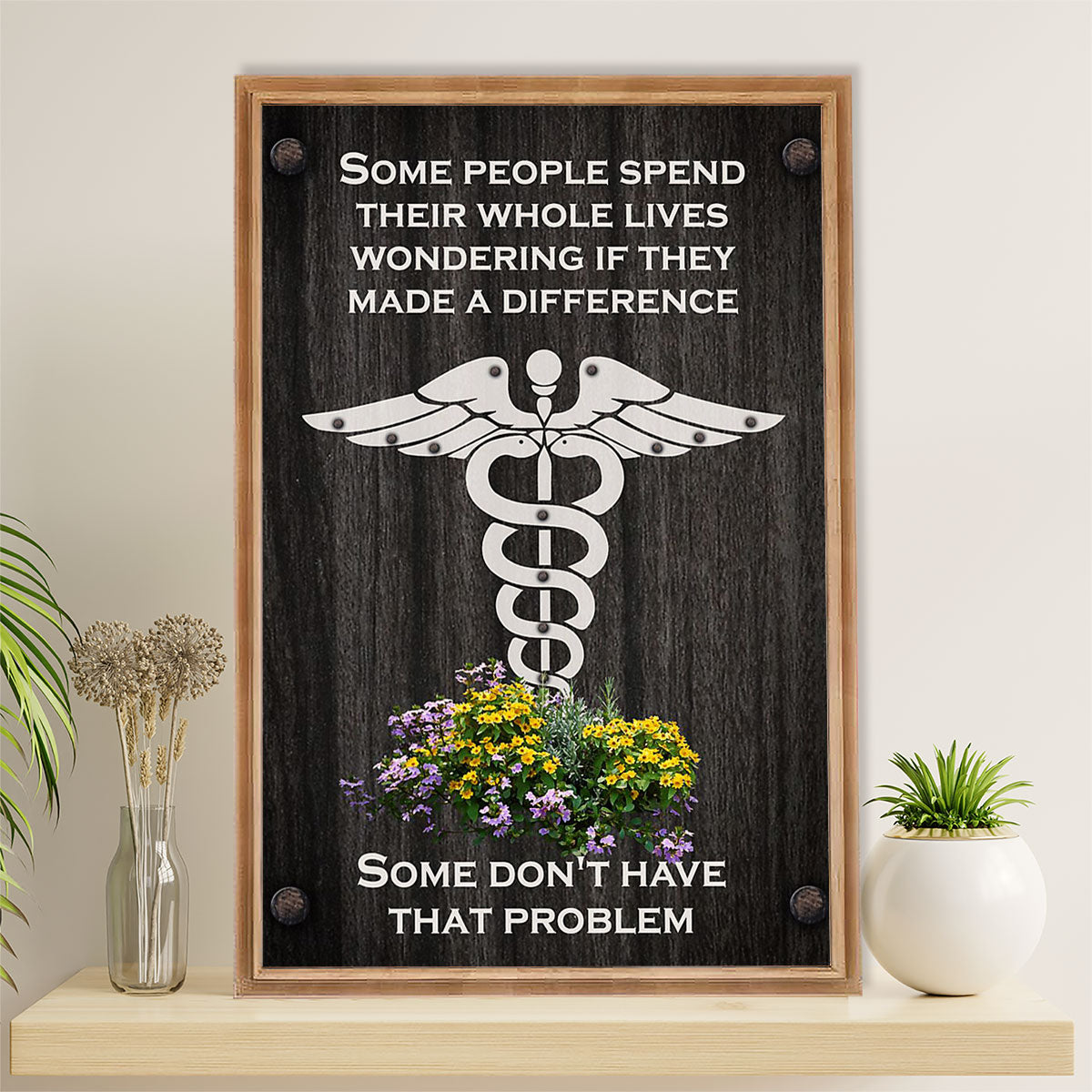 Nurse Poster | Inspirational Quotes | Wall Art Gift for Woman Nurse, Female Nursing