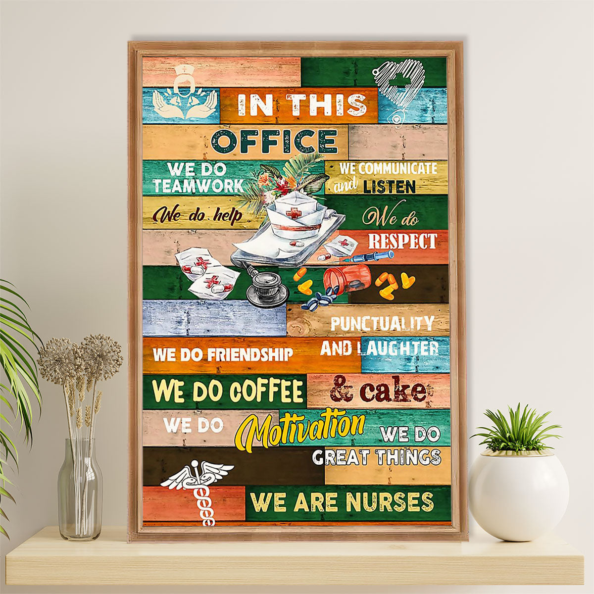 Nurse Poster | We Are Nurses | Wall Art Gift for Woman Nurse, Female Nursing